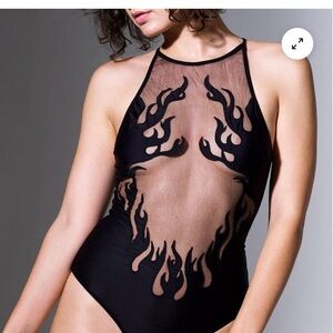 Thistle and Spire Black and White Bodysuit